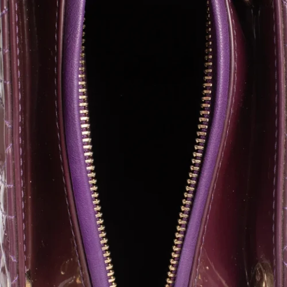 Dior Vintage Pre-owned Leather dior-bags Purple Dames