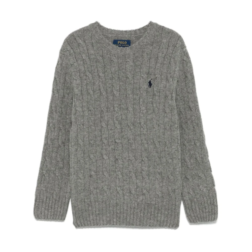 Polo Ralph Lauren Men's Grey Cable Knit Sweater