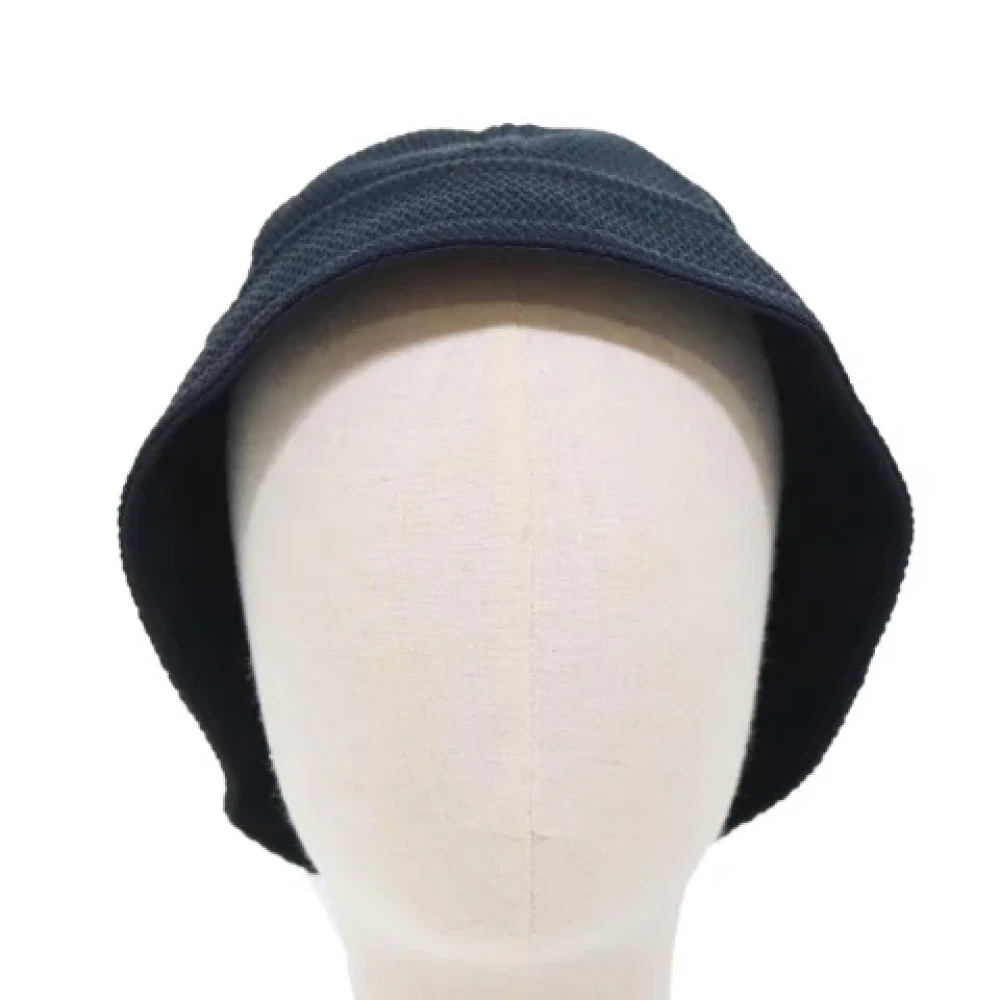 Chanel Vintage Pre-owned Cotton hats Black Dames