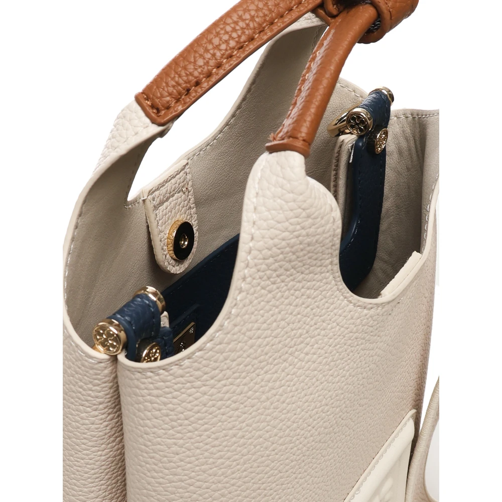 V73 Witte Schoudertas met Slogan Detailing White Dames
