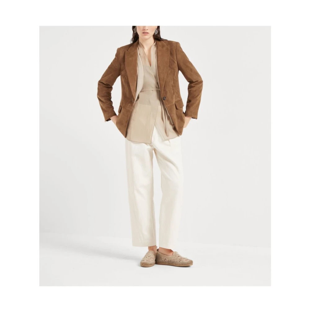 BRUNELLO CUCINELLI Stijlvolle Jassen Collectie Brown Dames