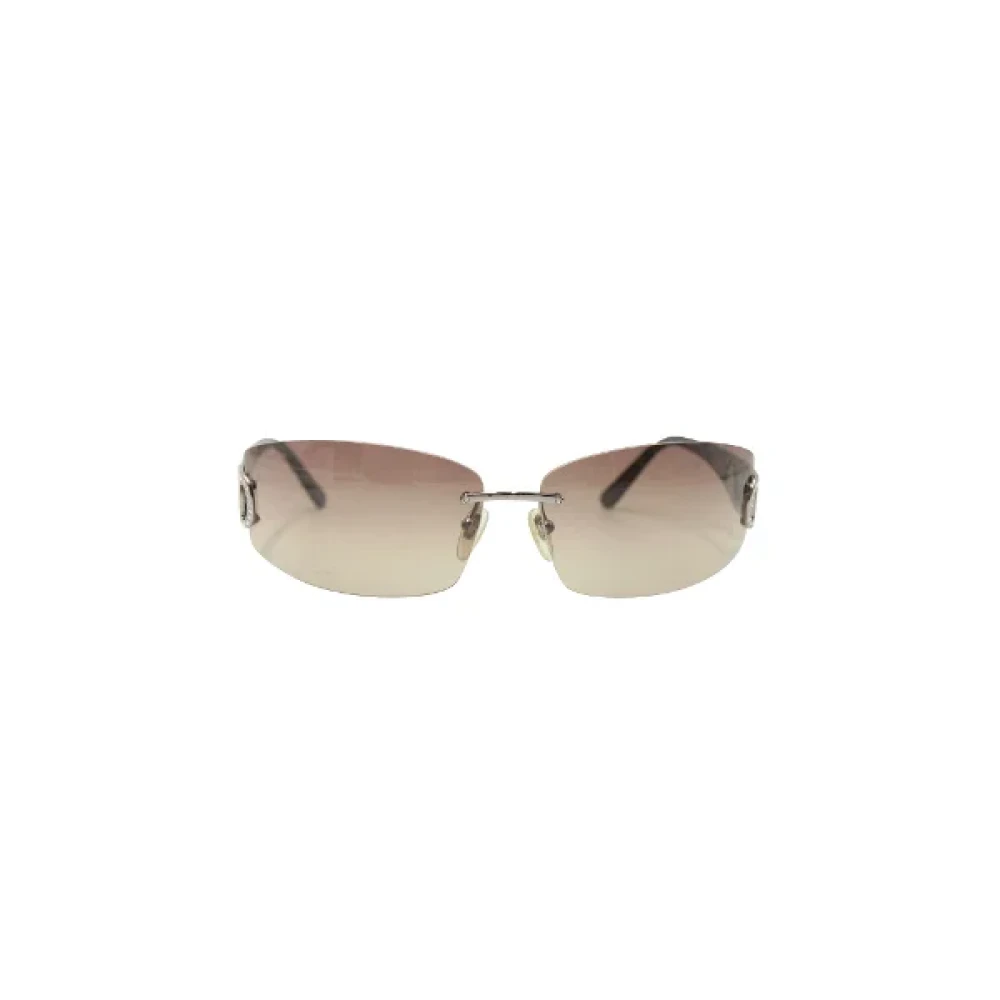 Salvatore Ferragamo Pre-owned Acetate sunglasses Black Dames
