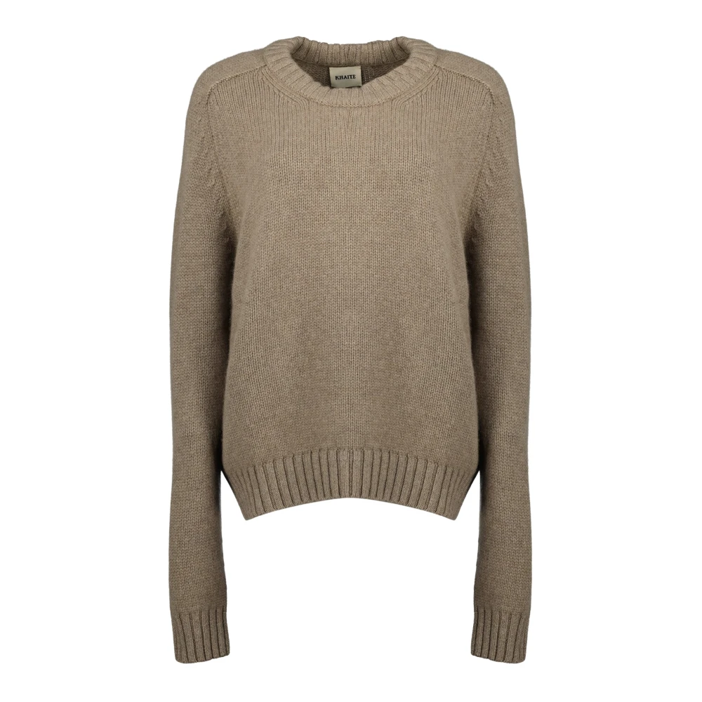 Khaite Women's Brown Mae Round-Neck Knit