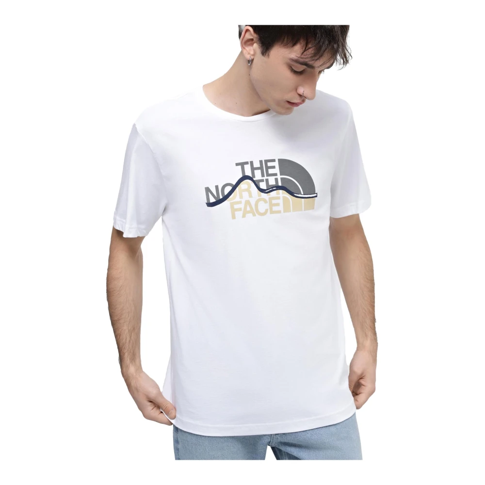 The North Face Gerecycled Katoen Logo T-Shirt Blancs White Heren