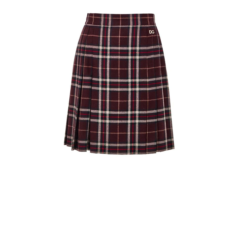 Dolce & Gabbana Bordeaux Wool Mini Skirt - IT38|XS - Image 3