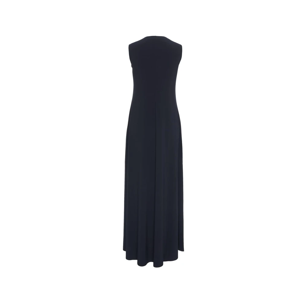 Norma Kamali Blauwe A-lijn Maxi Jurk Blue Dames