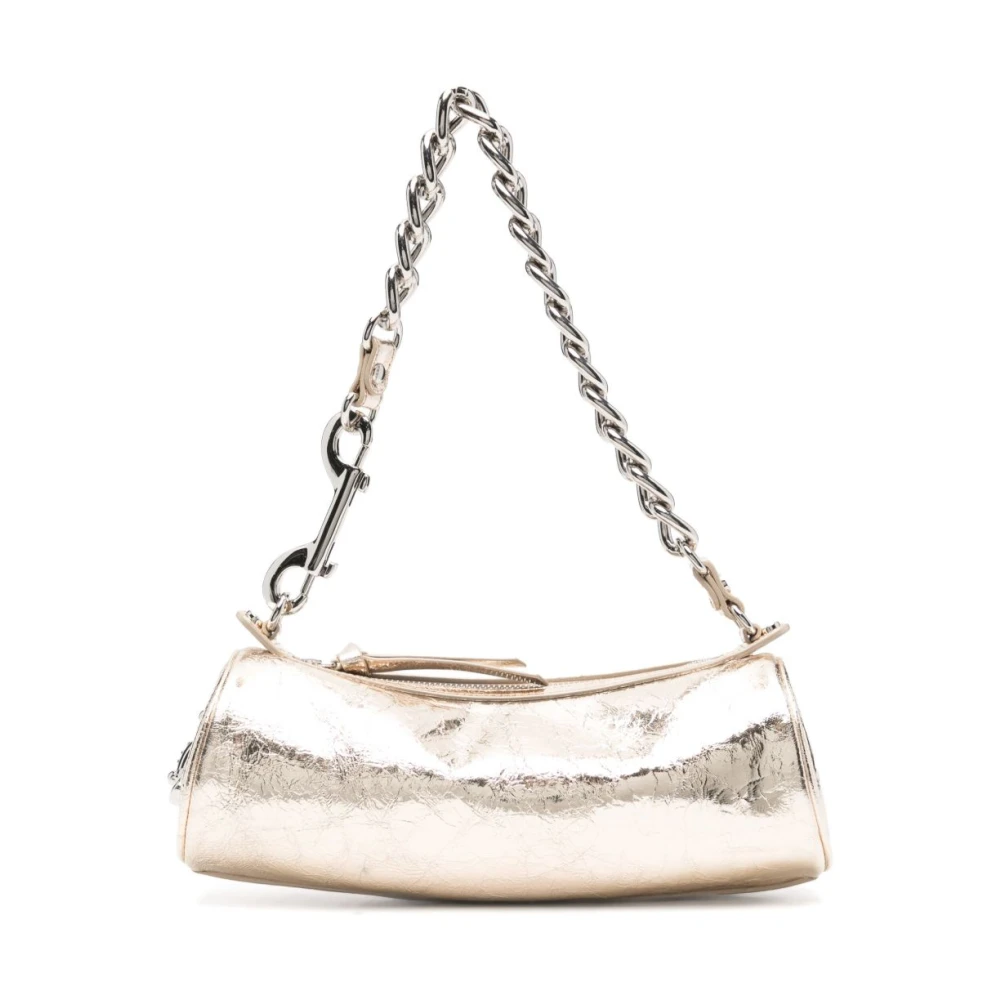 Vivienne Westwood Gouden Schoudertas met Ketting Orb Detail Yellow Dames