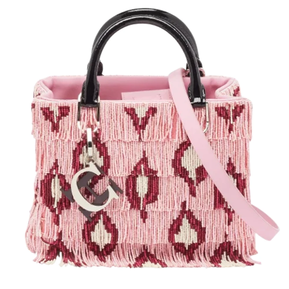 Carolina Herrera Pre-owned Fabric handbags Pink Dames
