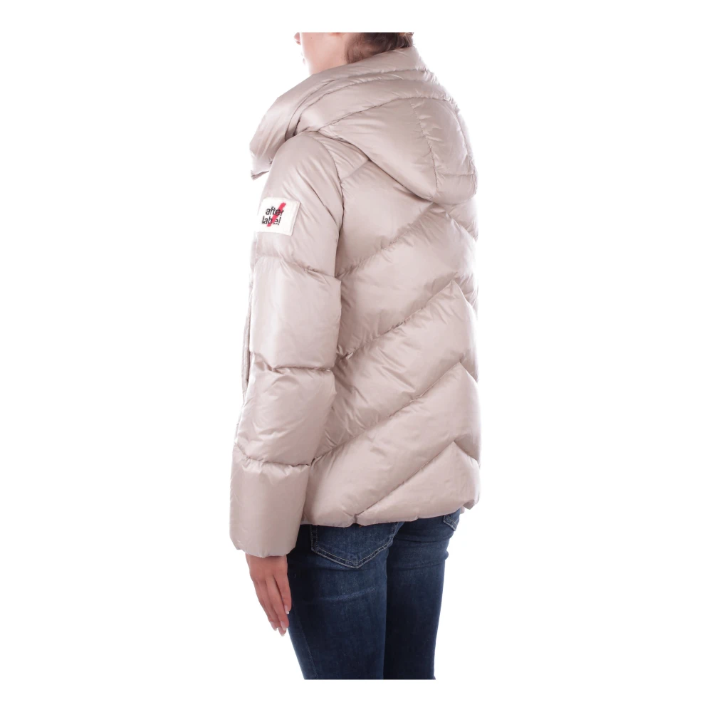 Afterlabel Beige Jas met Capuchon en Rits Beige Dames