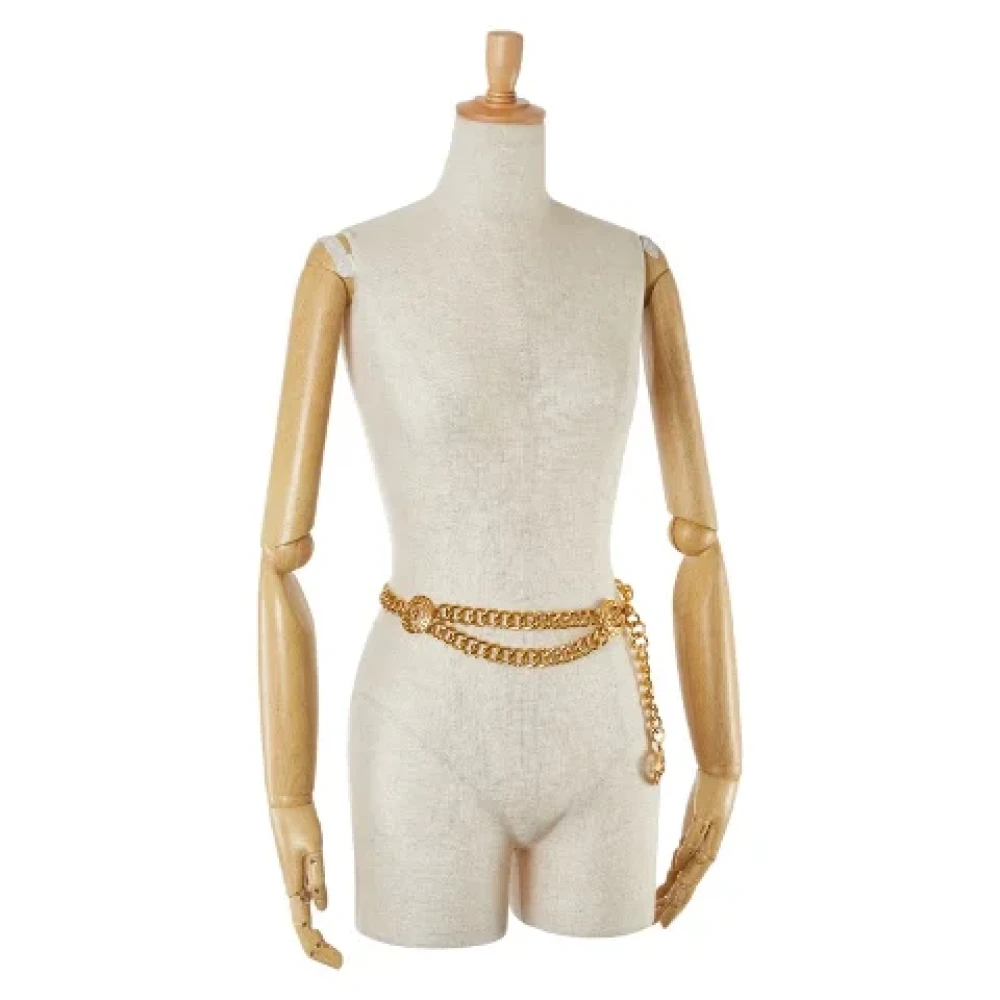 Chanel Vintage Pre-owned Metal belts Yellow Dames