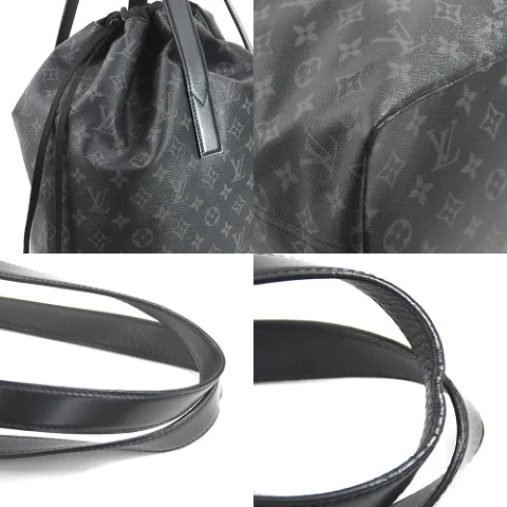 Louis Vuitton Vintage Pre-owned Canvas handbags Black Heren