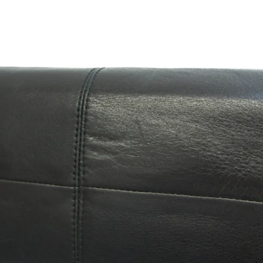 Bvlgari Vintage Pre-owned Leather handbags Black Dames