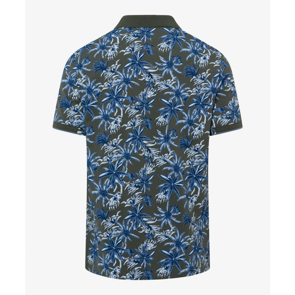 BRAX Bloemenprint Polo Shirt Multicolor Heren
