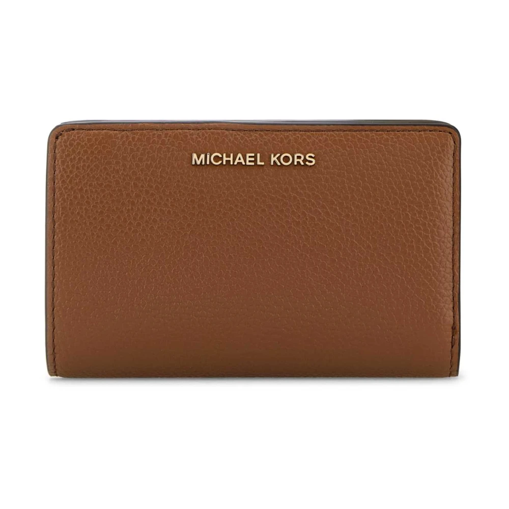 Michael Kors Caramel Lederen Portemonnee Brown Dames