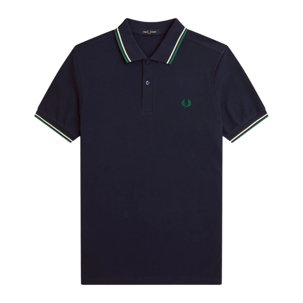 Fred Perry Men's Blue Polo Shirts, Xs, Twin Tipped Shirt
