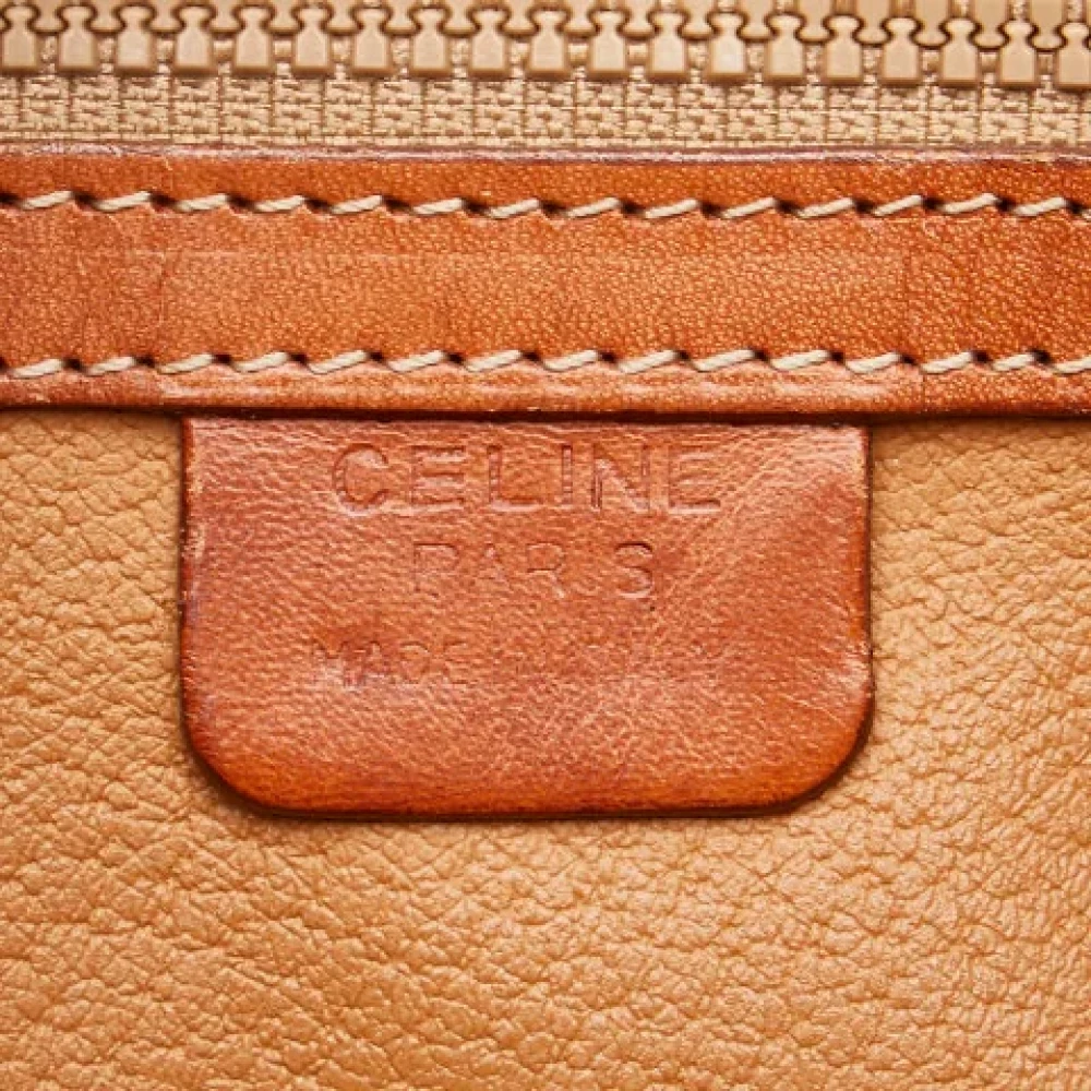 Celine Vintage Pre-owned Canvas handbags Brown Dames
