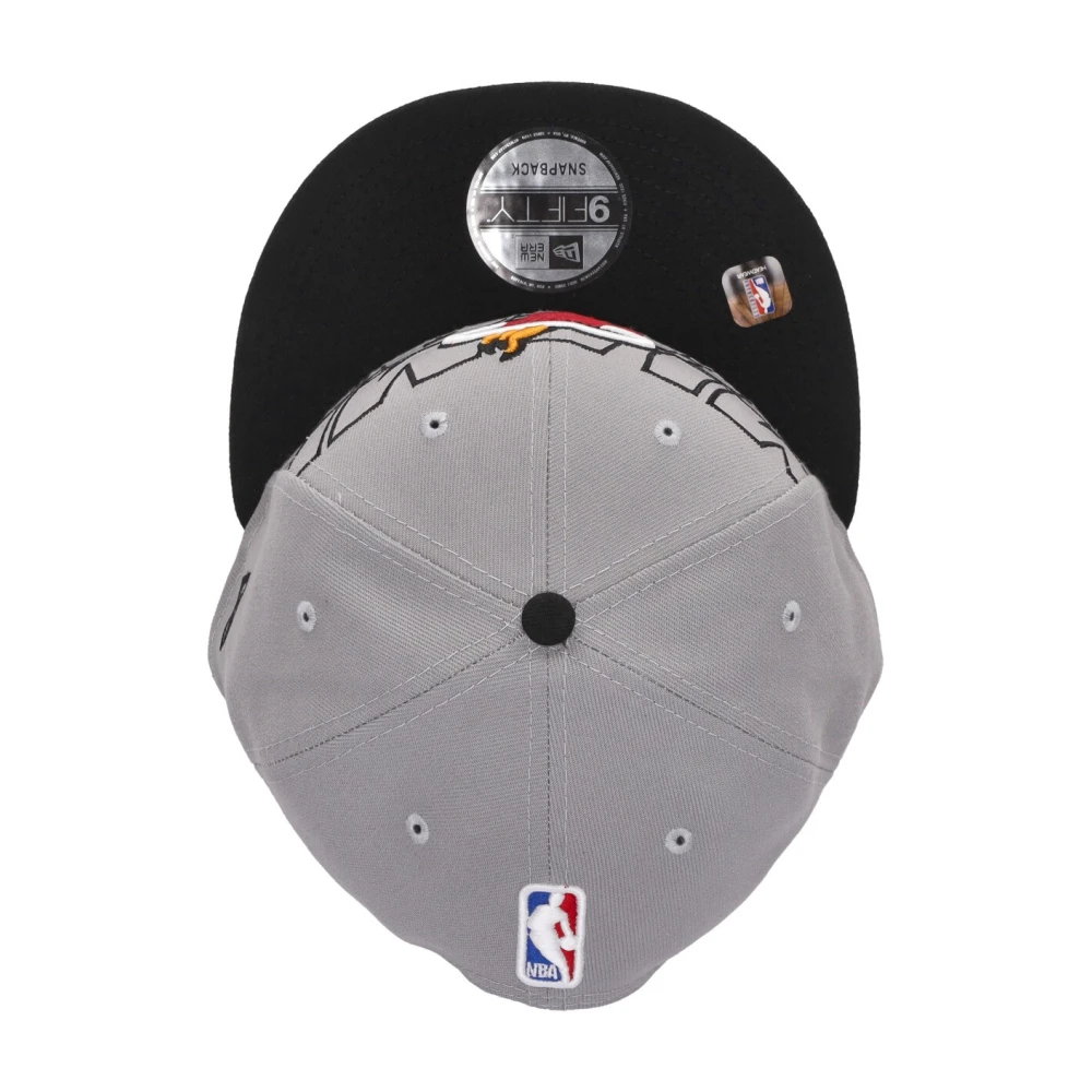 new era NBA Draft Platte Klep Pet in Teamkleuren Gray Heren