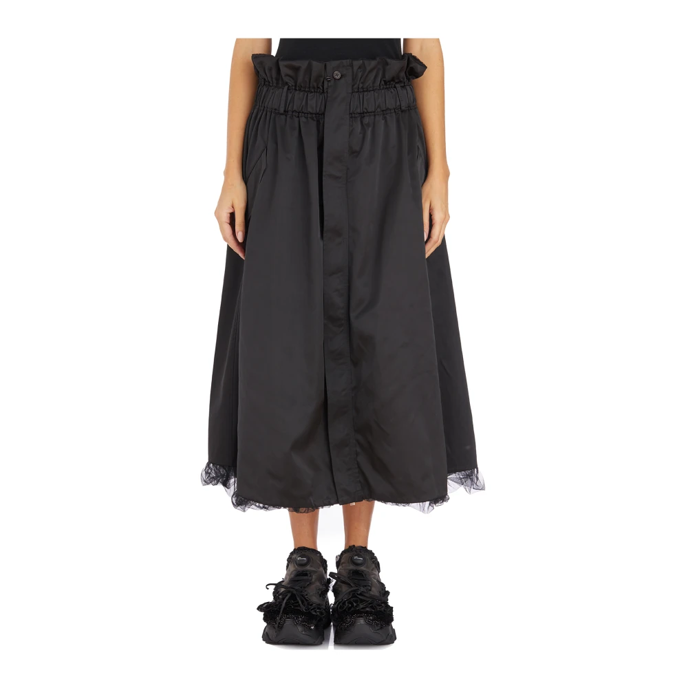 Comme des Garçons Tule Rok met Riem Black Dames