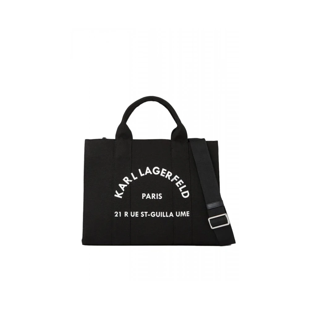 Karl Lagerfeld Women's Noir Tote Bag Square Rue St-Guillaume - Image 2