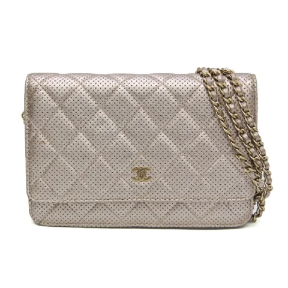 Chanel Vintage Pre-owned Leather wallets Pink Dames