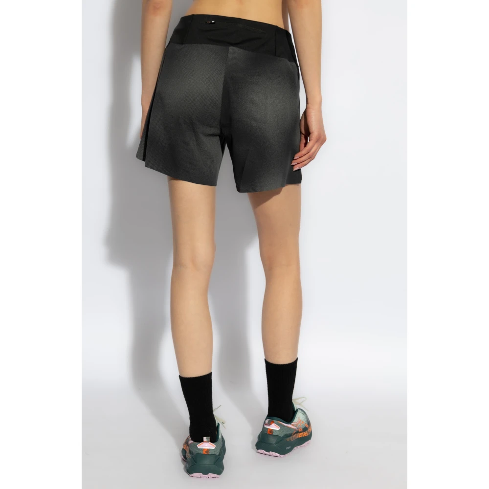 ON Running Trainingshort met logo Gray Dames