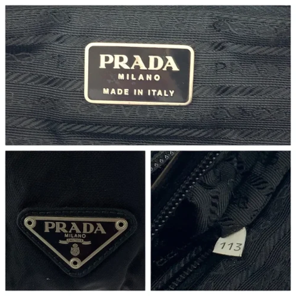 Prada Vintage Pre-owned Canvas totes Black Dames