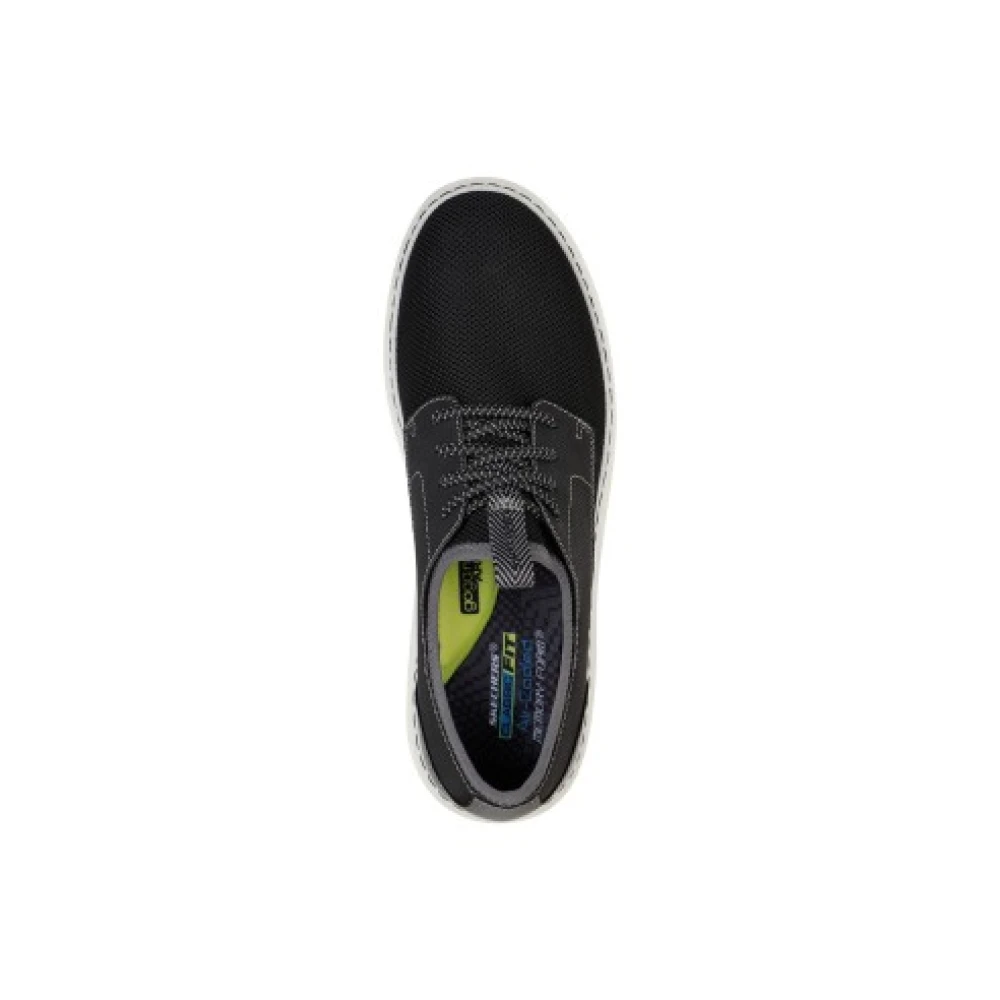 Skechers Elastische gebreide instappers voor heren Black Heren