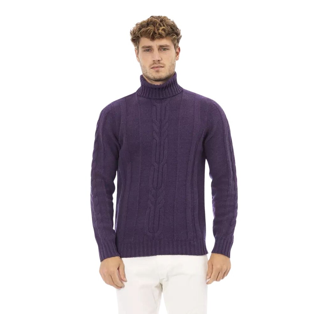 Col roulé violet homme sale