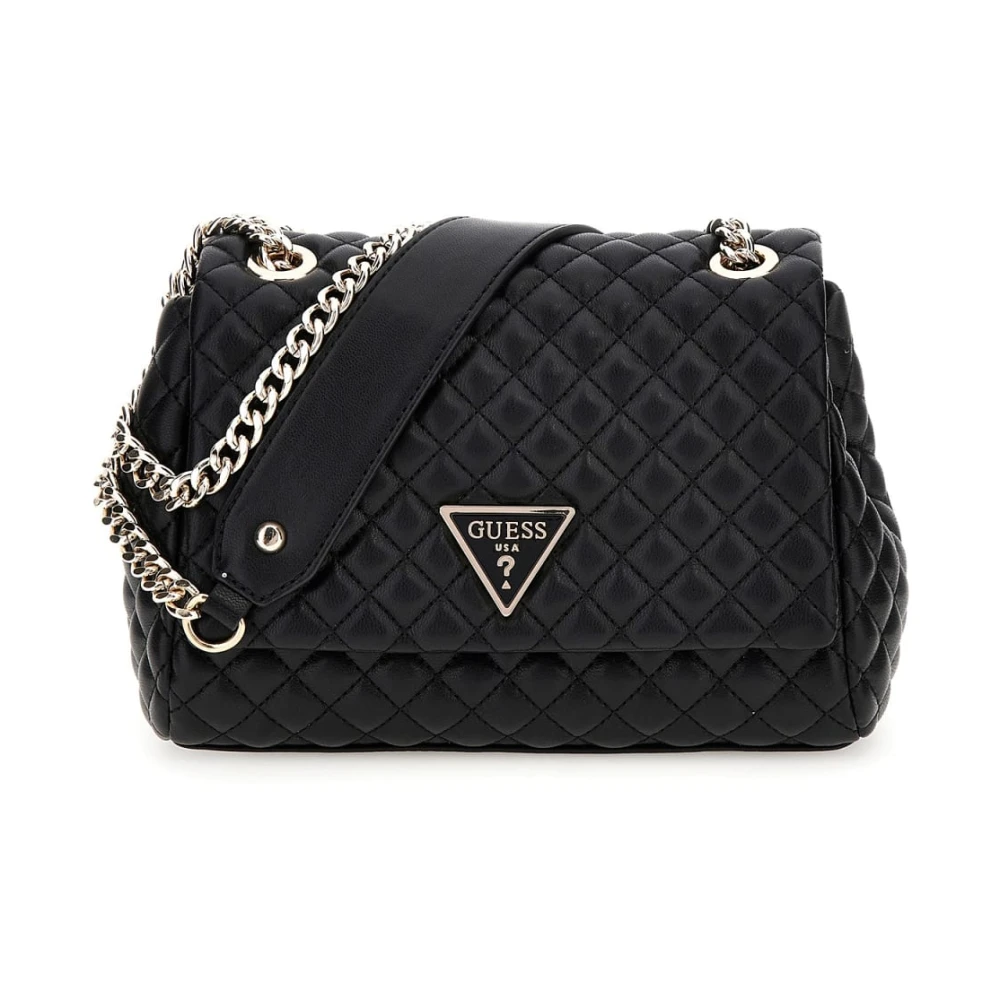 Guess Konvertibel Crossbody Väska Black, Dam