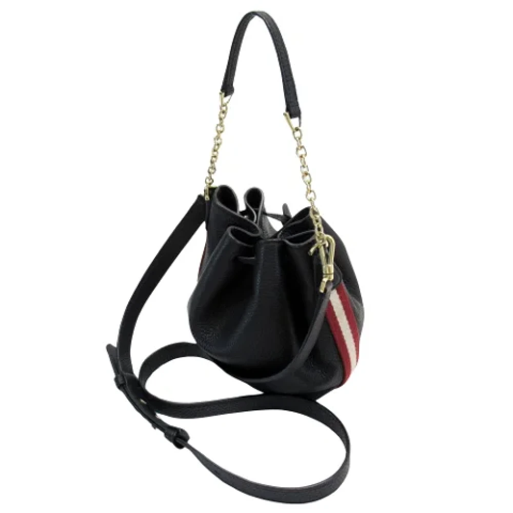 Bally Pre-owned Leather shoulder-bags Black Dames