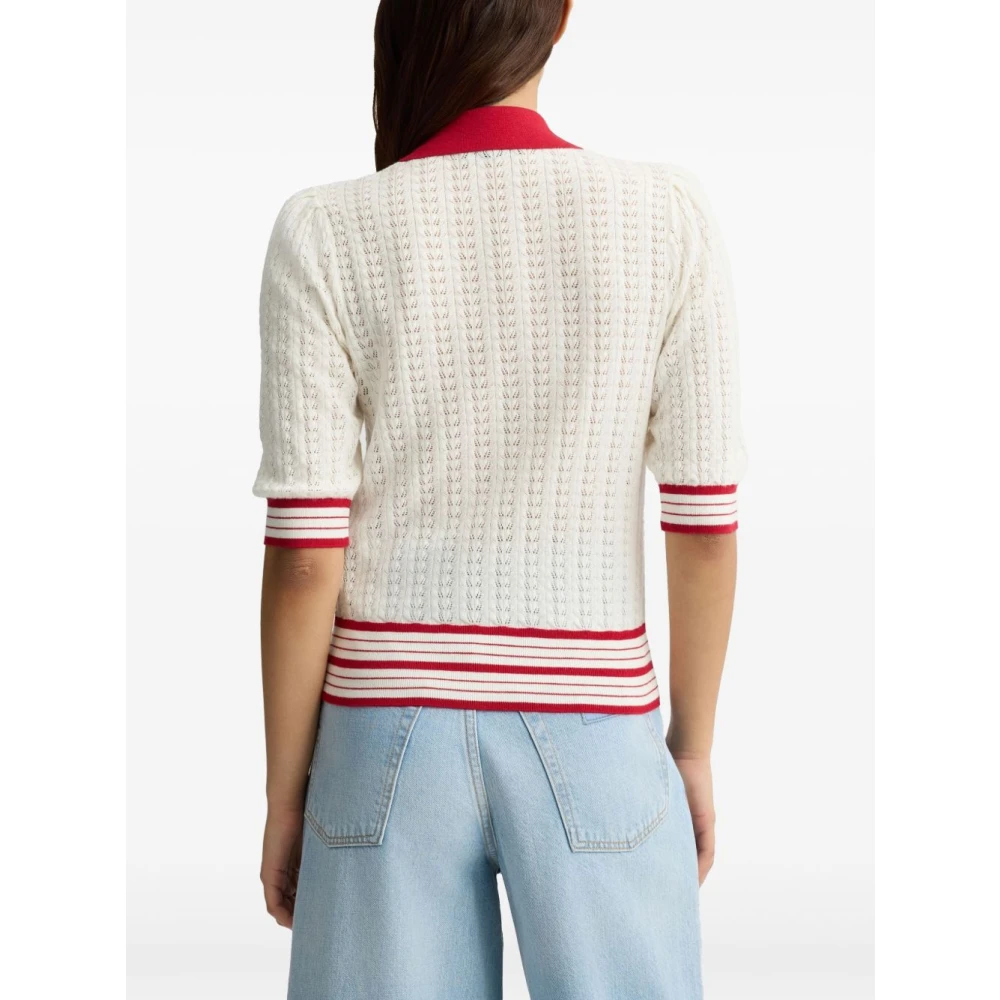 Liu Jo Zwarte Trui met Streepdetail White Dames