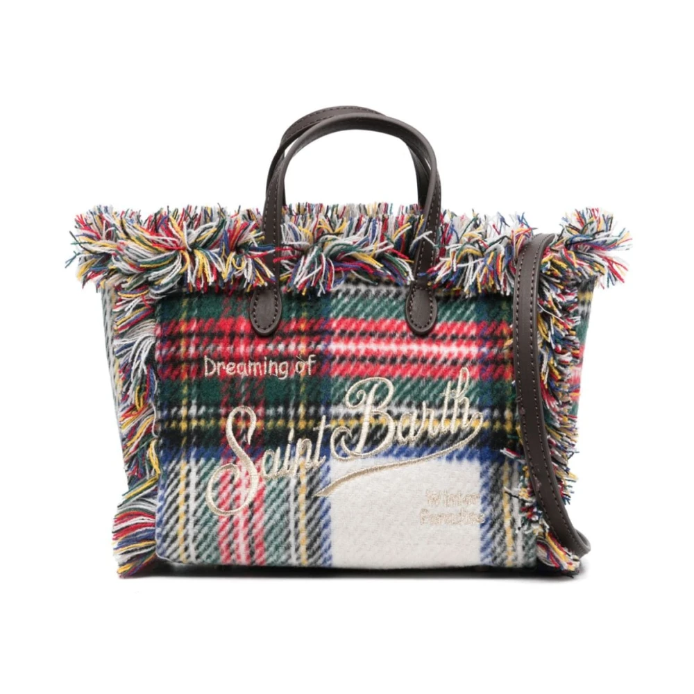 MC2 Saint Barth Schoudertas met Tartanruitpatroon Multicolor Dames