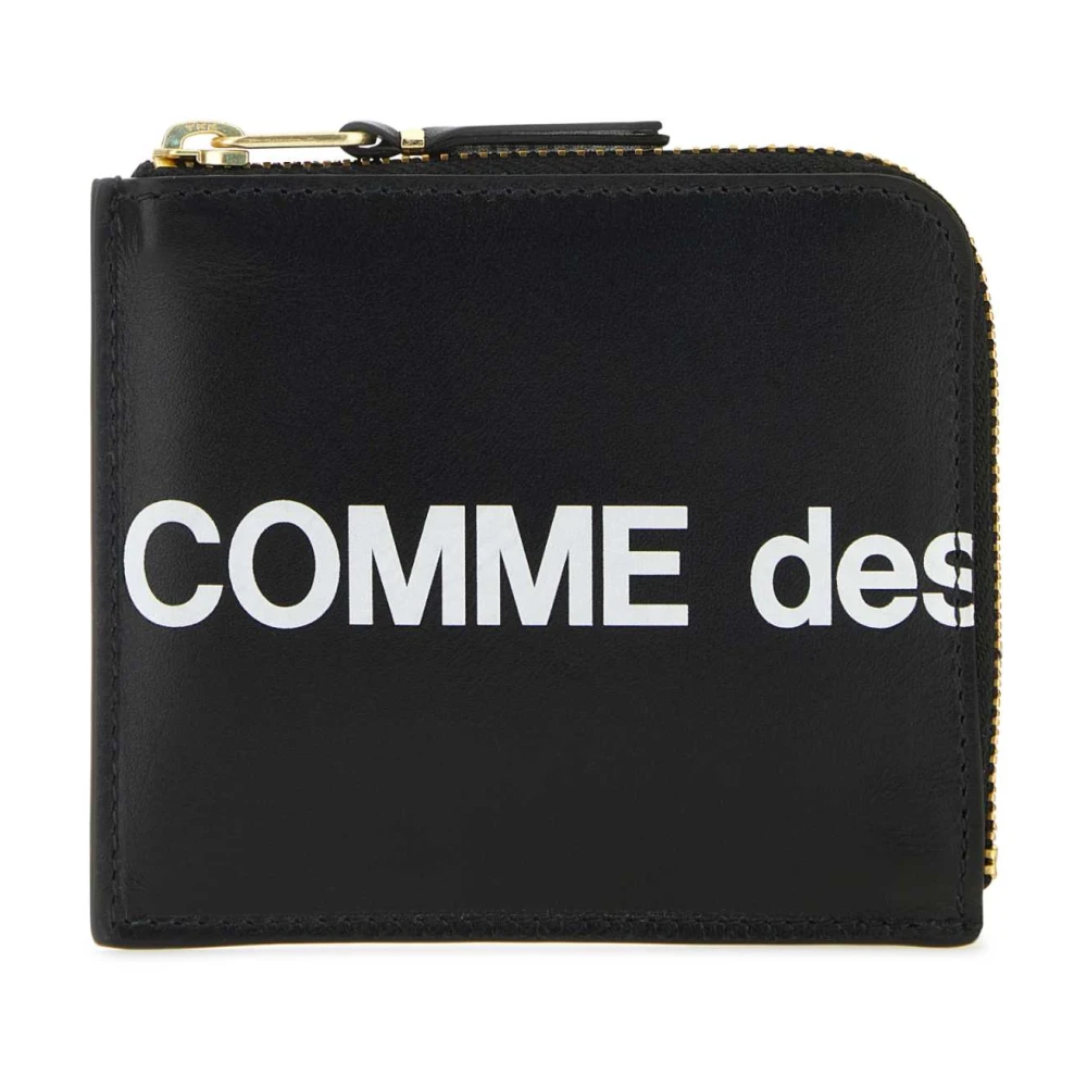 Comme des Garçons Zwarte leren munthoes Portemonnees Black Dames