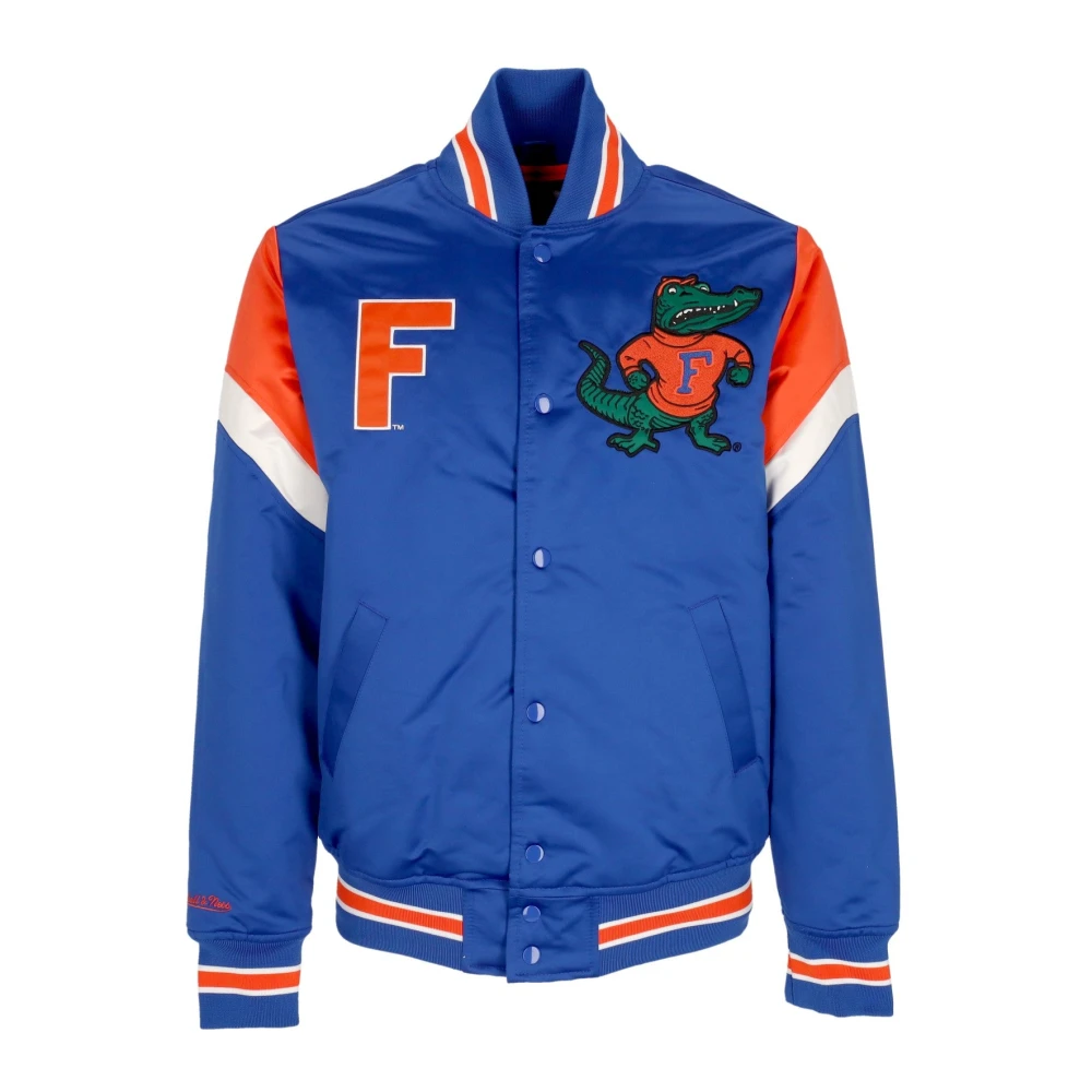 Mitchell & Ness Florida Gators Bomberjack Ncaa Satijn Blue Heren