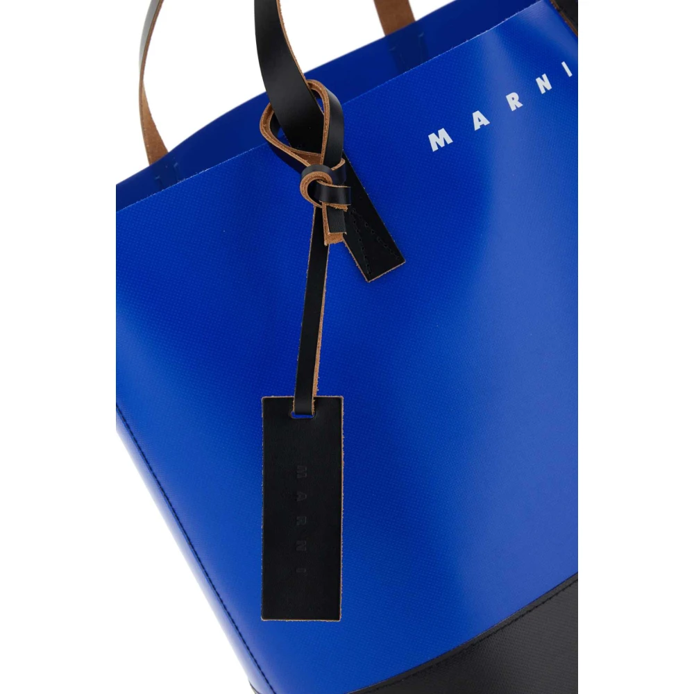 Marni Tweekleurige PVC winkeltas Multicolor Heren