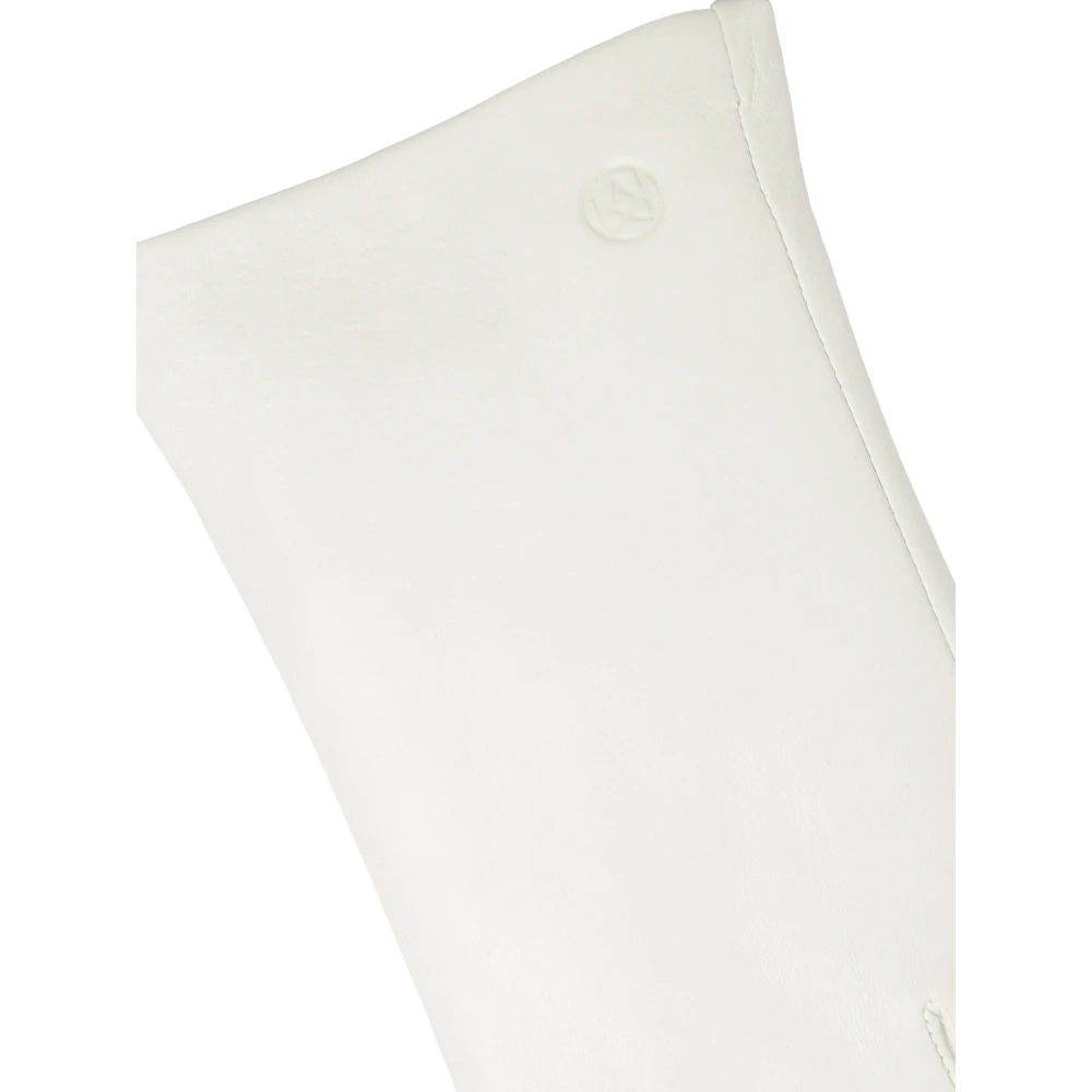 Kazar Witte leren handschoenen White Dames