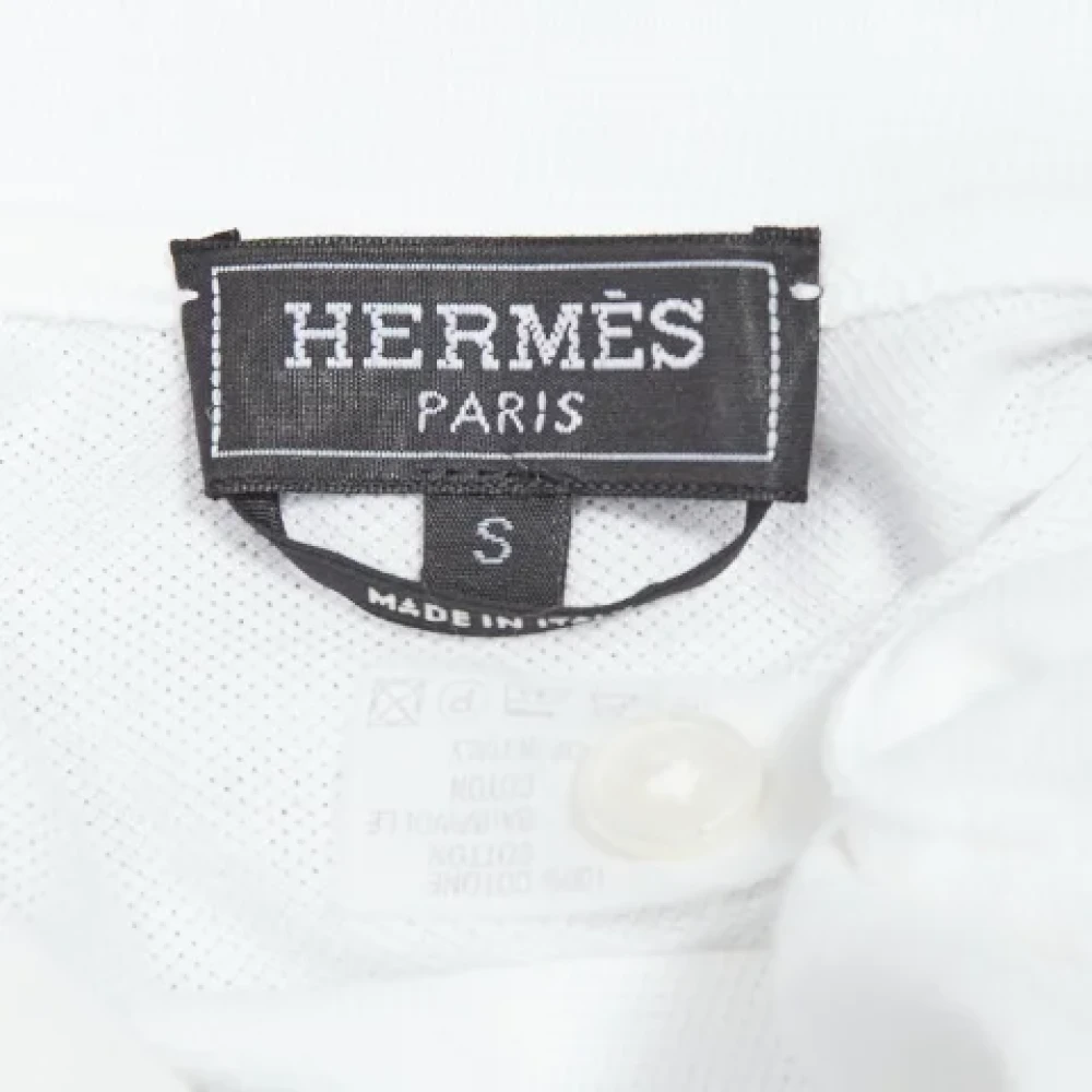 Hermès Vintage Pre-owned Cotton tops White Dames