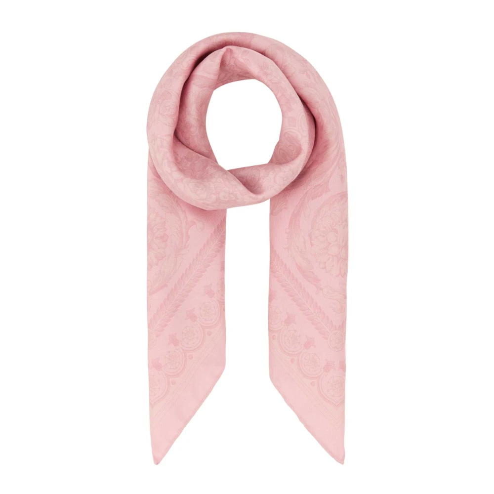 Versace Zijden Foulard met Print Pink Dames