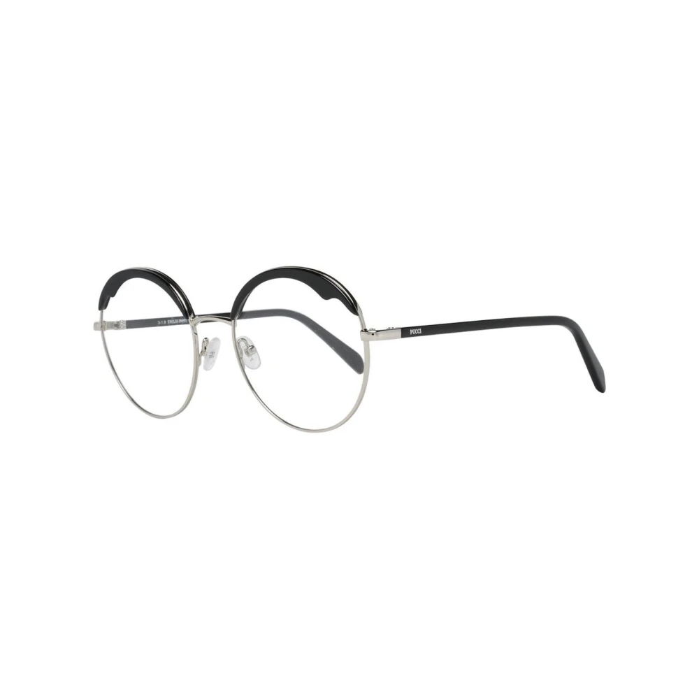 EMILIO PUCCI Zwarte Metalen & Kunststof Optische Monturen Black Dames