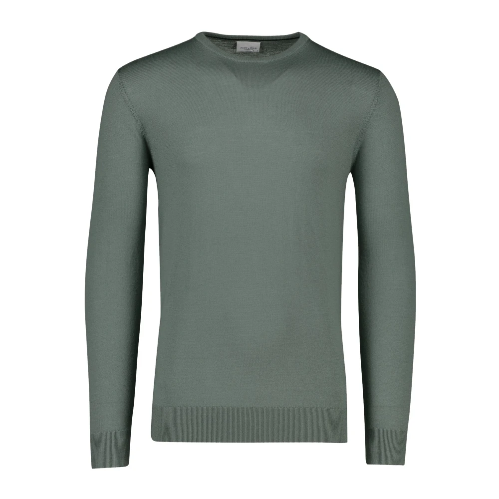 PROFUOMO Heren Truien & Vesten Pullover Crew Neck Groen