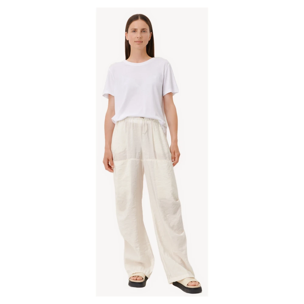 Jane Lushka Wijde Off White Studio Broek White Dames