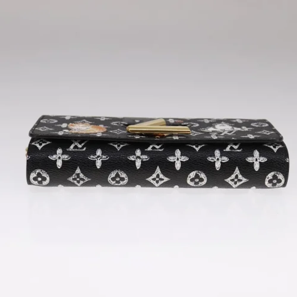 Louis Vuitton Vintage Pre-owned Canvas wallets Black Dames