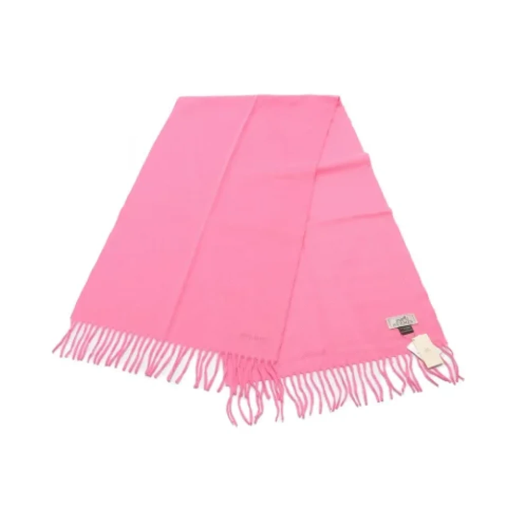 Hermès Vintage Pre-owned Cashmere scarves Pink Dames