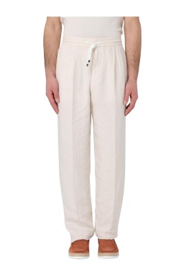 pantalon-bleu-en-lin-plisse-a-cordon