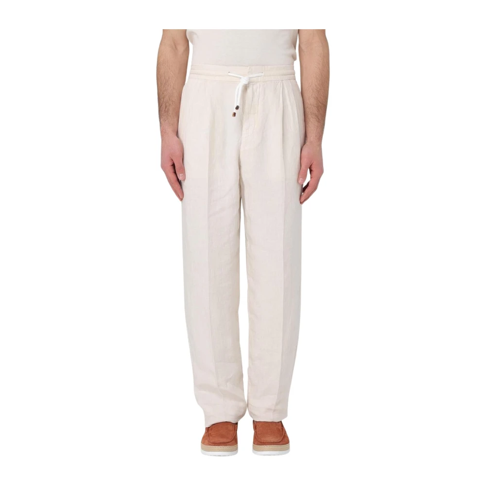 Trousers > Straight Trousers - - Brunello Cucinelli - Modalova