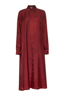 silk-shirt-dress-red-color