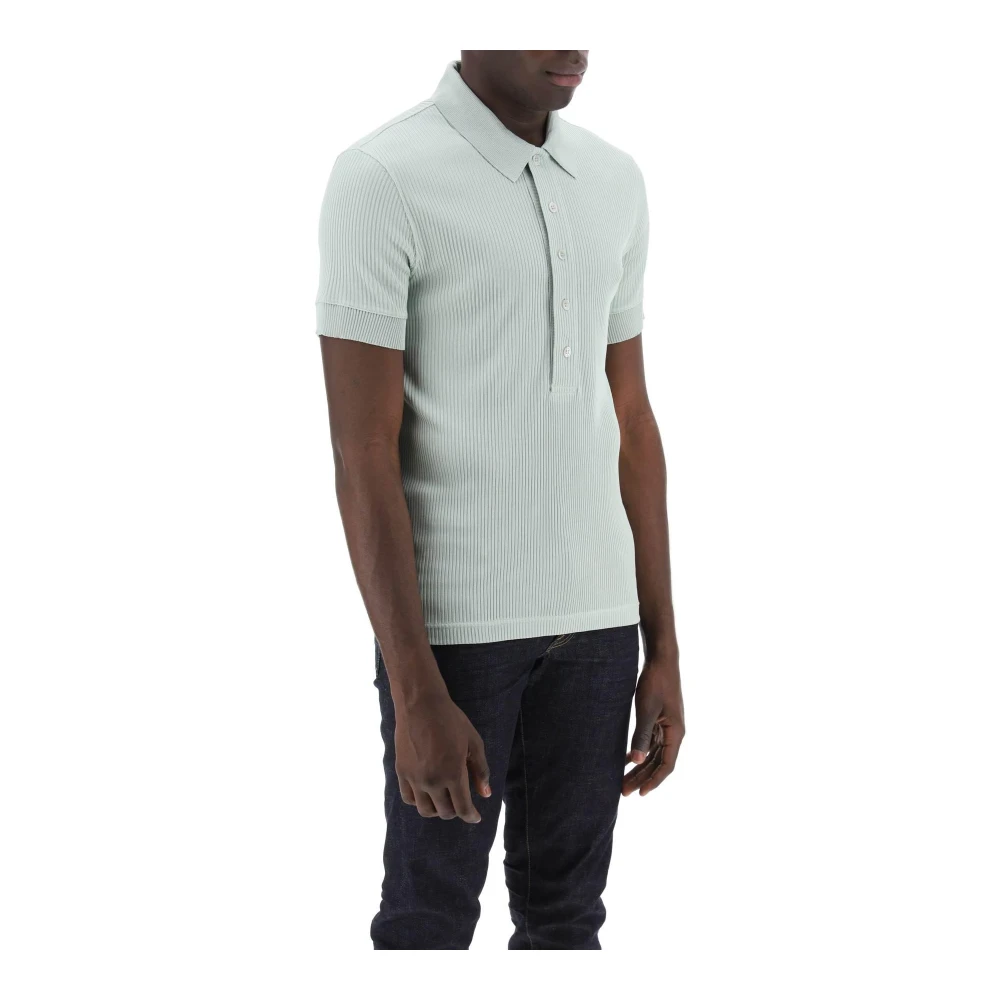 Tom Ford Polo Shirts Green Heren