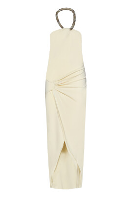 yellow-halterneck-asymmetrical-dress