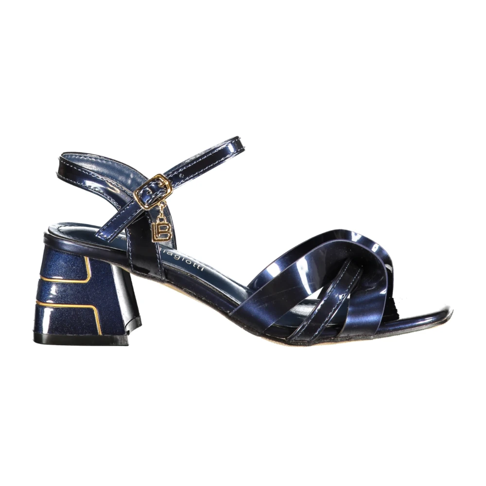 Laura Biagiotti Blue High Heel Sandals, Female, 6 Uk, Sandal With Adjustable Ankle Strap