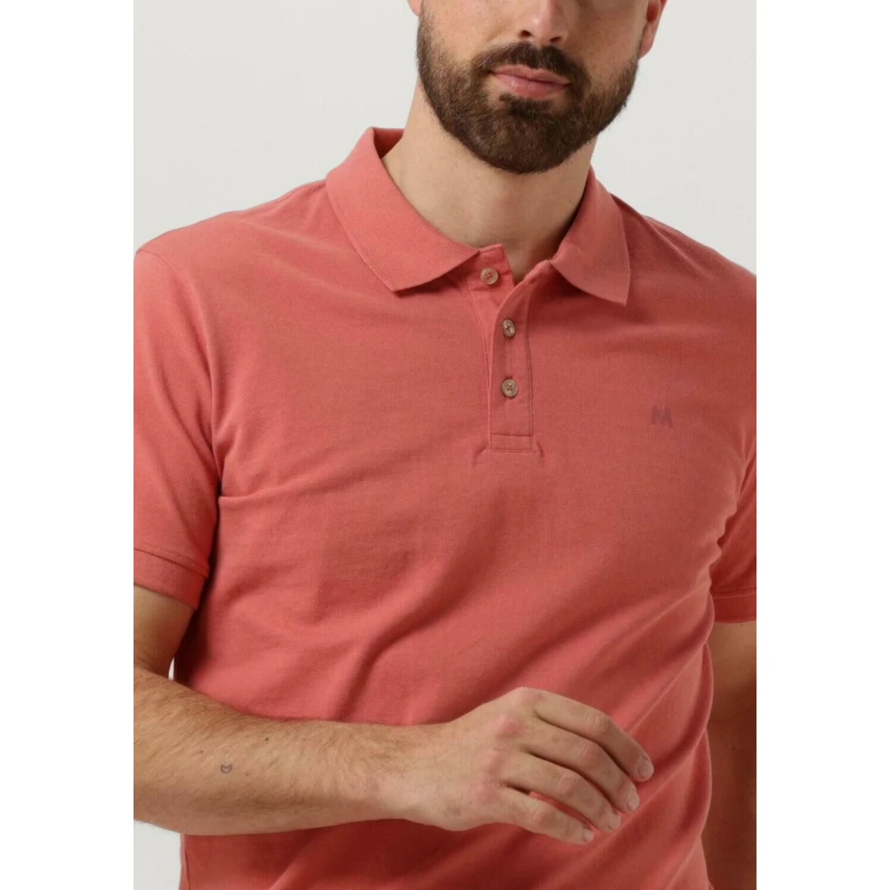 Matinique Heren Polo T-shirts Mapoleo Melange Pink Heren